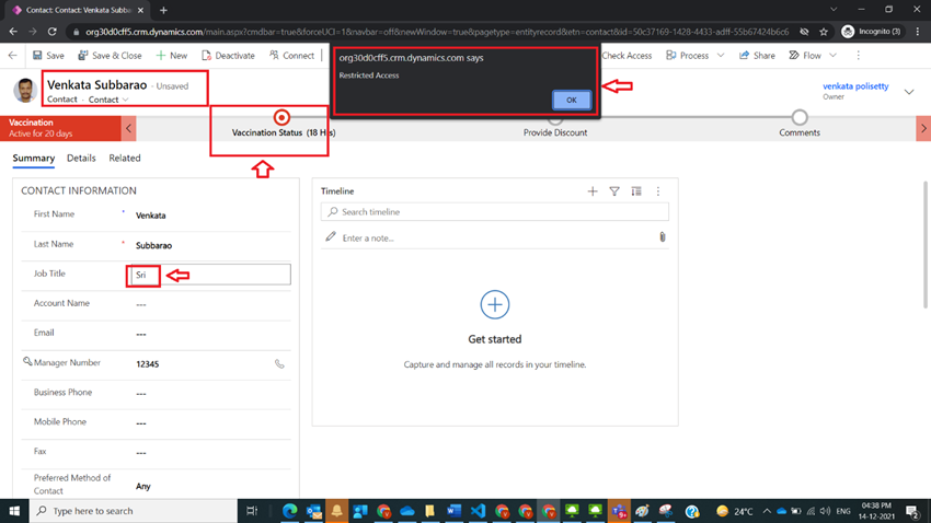 Restrict Stage Movement Based on Roles using JavaScript in BPF